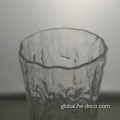 China Tree pattern embossed transparent glass vase for flowers Factory